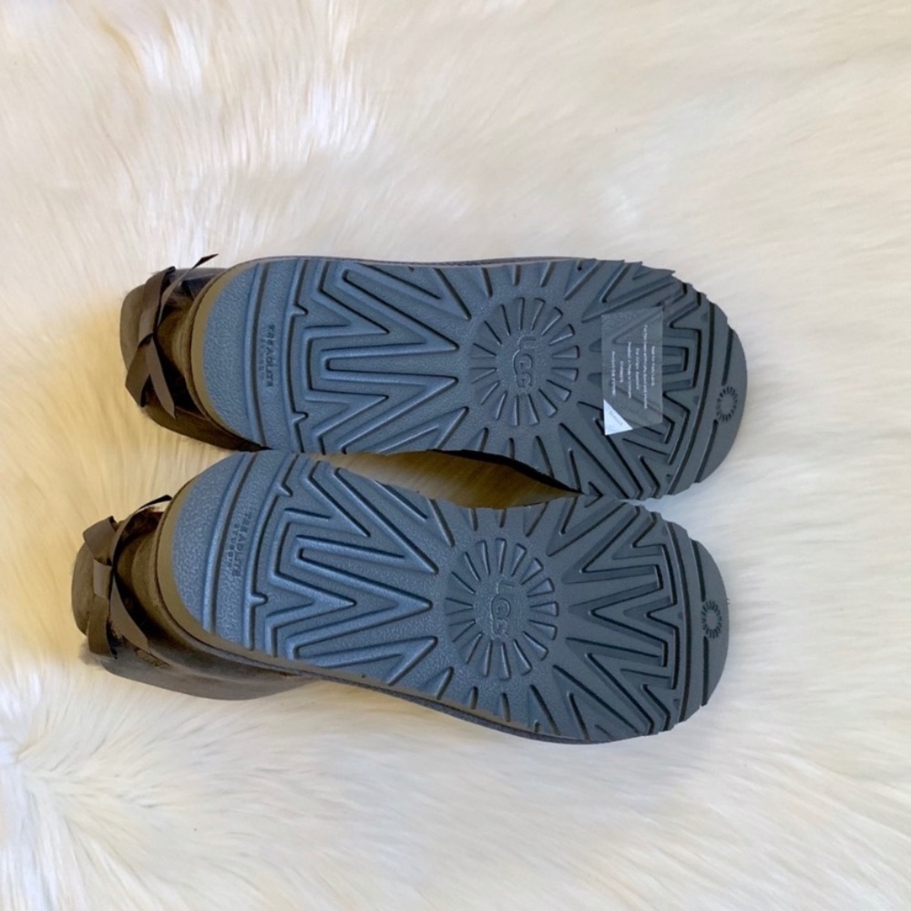UGG Grey Mini Bailey Bow II Boots - Picture 5 of 6